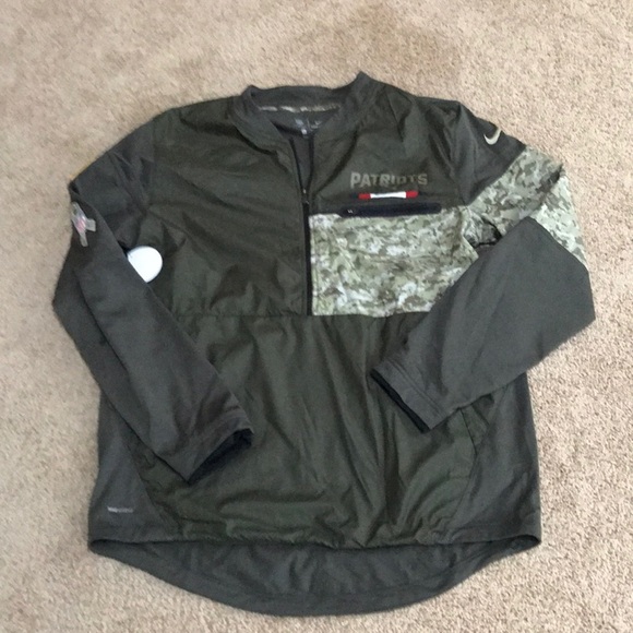 NWT! NIKE Size L olive half zip up Jacket - Picture 1 of 8